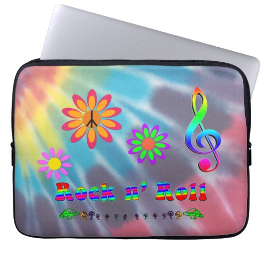 Rock n' Roll Laptopschutzhülle (Vorderseite)