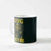Rock N Roll Löwe Gitarre Spieler Kaffeetasse (Vorderseite Links)