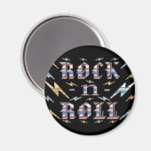 Rock-n-Roll Magnet (Vorderseite/Rückseite)