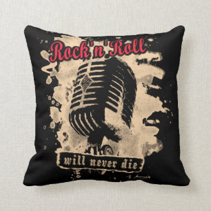 Rock-n-Roll Microphone - red Kissen