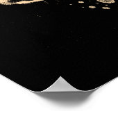 Rock-n-Roll-Mikrofon - rot Poster (Ecke)