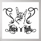 Rock 'n' Roll Music Symbol Poster (Vorne)