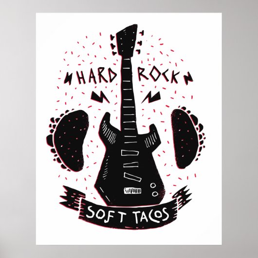 Rock 'n Roll Music Tacos Poster (Vorne)
