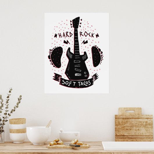 Rock 'n Roll Music Tacos Poster (Küche)