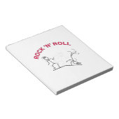 Rock 'N' Roll Notizblock (angewinkelt)
