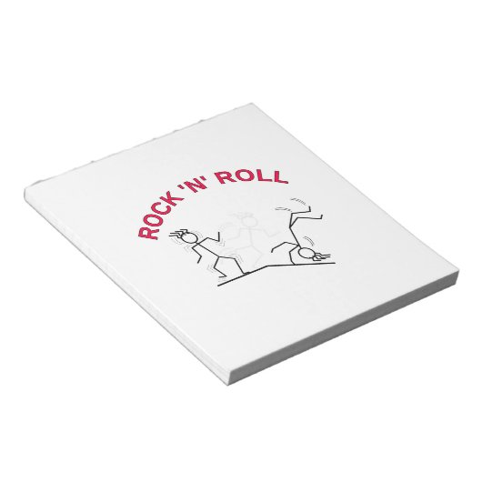 Rock 'N' Roll Notizblock (angewinkelt)