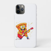 **Rock ’n’ Roll Pizza – Funny Guitar-Playing Slice Case-Mate iPhone Hülle (Rückseite)