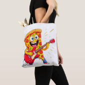 **Rock ’n’ Roll Pizza – Funny Guitar-Playing Slice Tasche (Von Nahem)