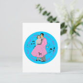 Rock ' n Roll Postkarte (Stehend Vorderseite)