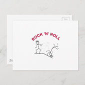 Rock 'N' Roll Postkarte (Vorne/Hinten)
