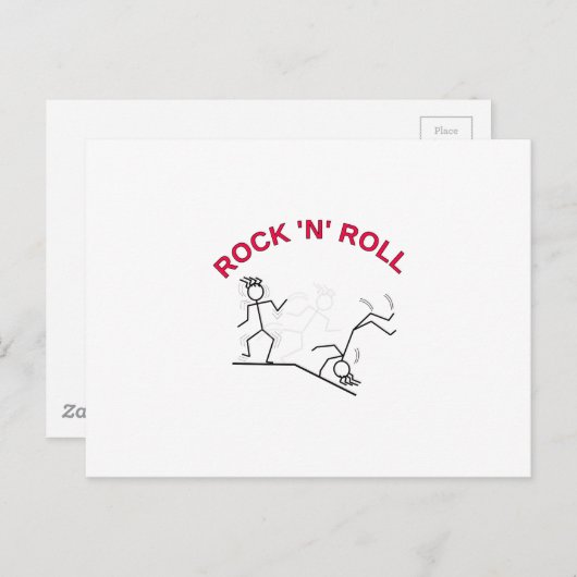 Rock 'N' Roll Postkarte (Vorne/Hinten)