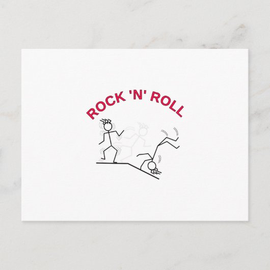 Rock 'N' Roll Postkarte (Vorderseite)