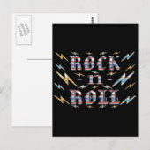 Rock-n-Roll Postkarte (Vorne/Hinten)
