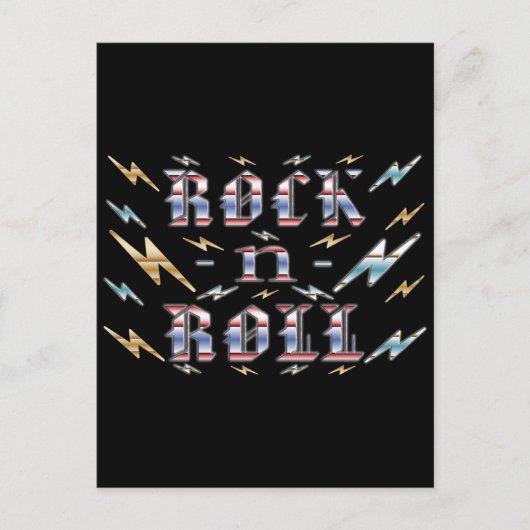 Rock-n-Roll Postkarte (Vorderseite)
