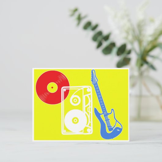 Rock 'n' Roll Postkarte (Stehend Vorderseite)