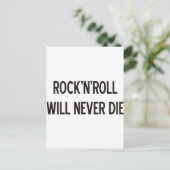 Rock 'n' Roll Produkte & Designs! Postkarte (Stehend Vorderseite)