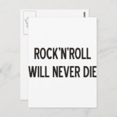 Rock 'n' Roll Produkte & Designs! Postkarte (Vorne/Hinten)