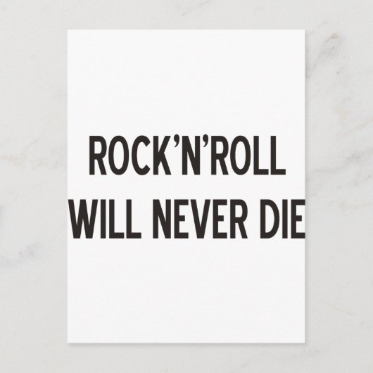 Rock 'n' Roll Produkte & Designs! Postkarte (Vorderseite)