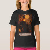 Rock 'N Roll Pumpkin Tarot Card Youth T - Shirt (Vorderseite)