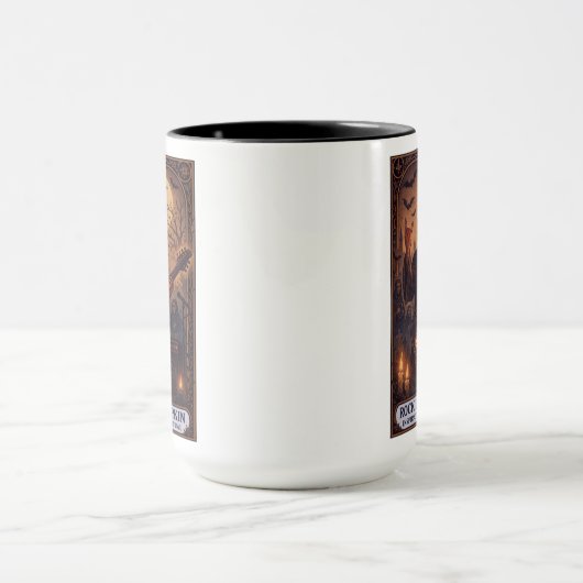 Rock ’N Roll Pumpkin Tasse - Gothic Tarot Card (Zentrum)