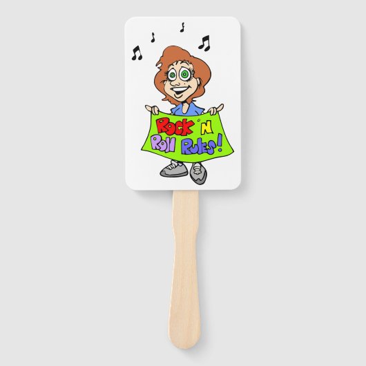ROCK 'N ROLL REGELN FÄCHER (Vorderseite)