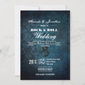 Rock n' Roll Retro Vintage Hochzeit Einladung (Vorderseite)