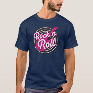 Rock N Roll Rockabilly-Schallplattendesign T-Shirt
