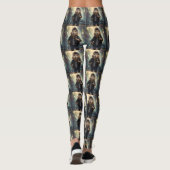 "Rock 'n' Roll Rodent: The Mohawk Capybara Rocksta Leggings (Rückseite)