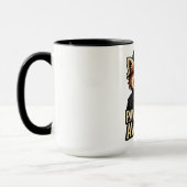 Rock-n-Roll Roter Panda Pawsitiv Großartig Tasse (Links)