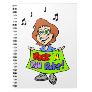 ROCK 'N ROLL RULES NOTIZBLOCK
