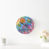 Rock n' Roll Runde Wanduhr (Zuhause)