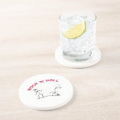 Rock 'N' Roll Sandstein Untersetzer (Seite)