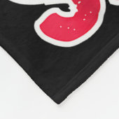 Rock N Roll Santa Playing Guitar Christmas Fleecedecke (Ecke)