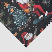 Rock-N-Roll Santa Tissue Paper Seidenpapier (Ausschnitt)