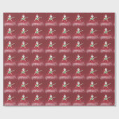 Rock N' Roll Santa Wrapping Paper Geschenkpapier (Flach)