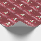 Rock N' Roll Santa Wrapping Paper Geschenkpapier (Ecke)