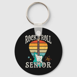 Rock N Roll Senior 25 Vintage Cooler Absolvent 202 Schlüsselanhänger