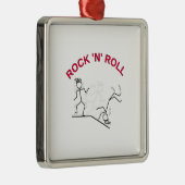 Rock 'N' Roll Silbernes Ornament (Rechts)