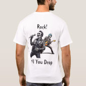 Rock 'n' Roll Skeletts T-Shirt (Rückseite)