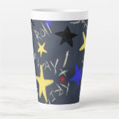 Rock-N-Roll Skull Latte Tasse 2 von 2 (Vorderseite)