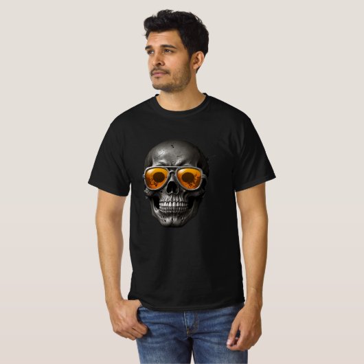 Rock 'n' Roll Skull T-Shirts: Tragen Sie Ihren inn T-Shirt (Vorne ganz)