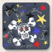 Rock-N-Roll Skull, Untersetzer (Vorderseite)