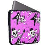 Rock n' Roll Skulls Laptopschutzhülle (Vorne Rechts)