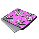 Rock n' Roll Skulls Laptopschutzhülle (Vorne Knopf)