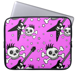 Rock n' Roll Skulls Laptopschutzhülle