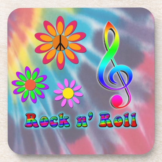 Rock n' Roll Untersetzer (Vorderseite)