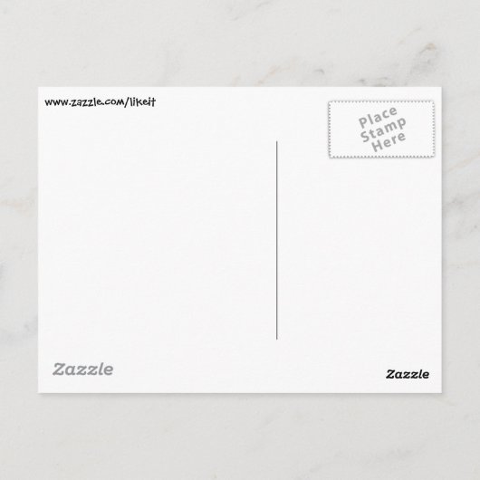 Rock ‘n’ Roll Wallclock Postkarte (Rückseite)