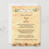 Rock 'n' Roll Wedding (Rose) Einladung (Rückseite)