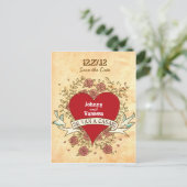 Rock 'n' Roll Wedding (Spanisch) Save the Date Ankündigungspostkarte (Stehend Vorderseite)