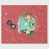 Rock ` n' Rolle Wallclock Geschenkpapier (Flach)